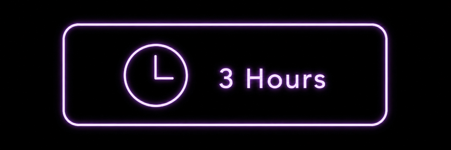 Three hours